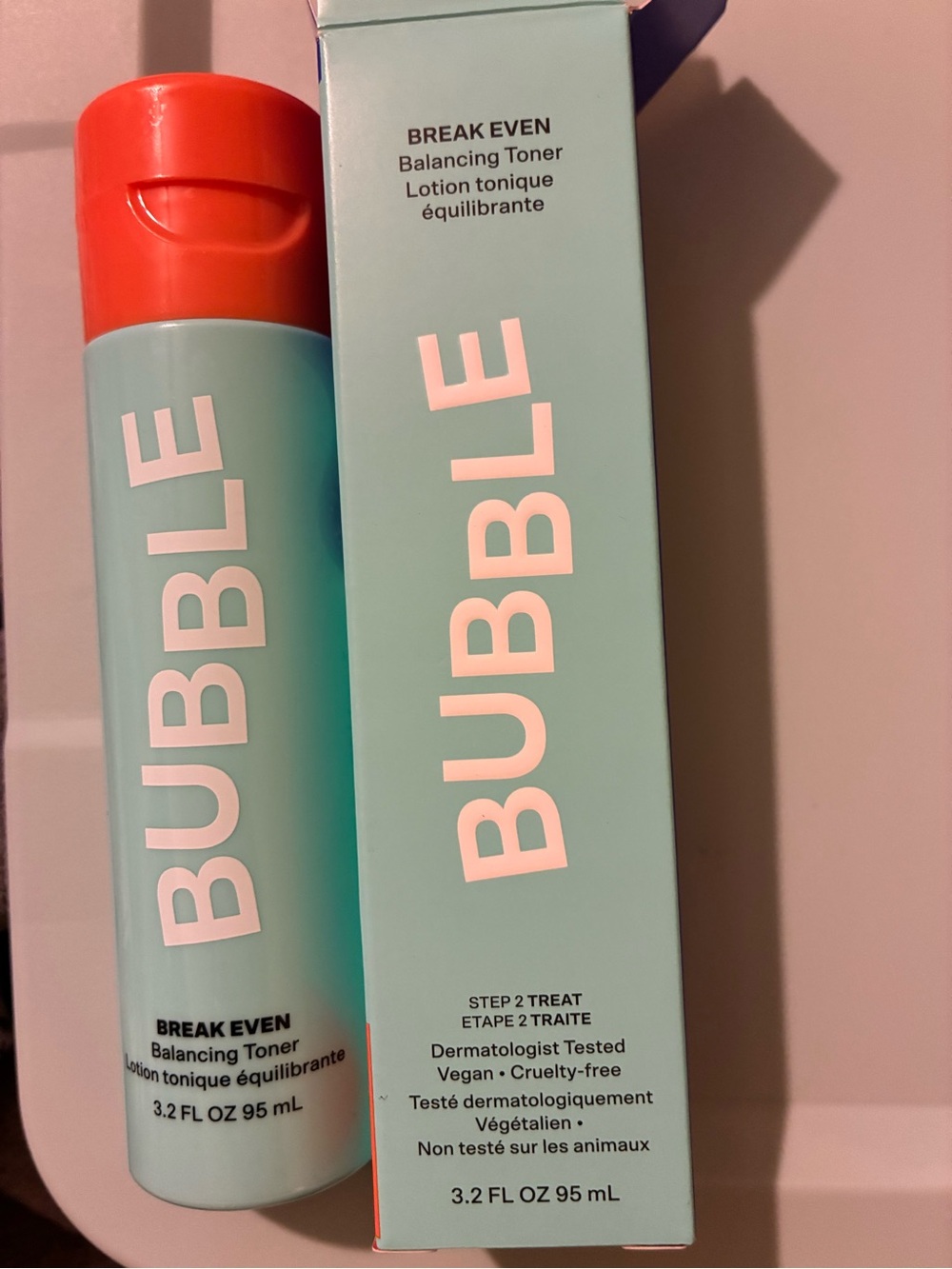 BUBBLE Break Even Balancing Toner — Aqua & Coral